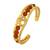 gold plated om ganesh original panchmukhi rudraksh free size bangle