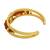 gold plated om ganesh original panchmukhi rudraksh free size bangle