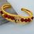gold plated om and black enamel ganesh original panchmukhi rudraksh bangle