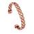 copper inter cross locking design free size health benificial bangle men women