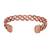 copper inter cross locking design free size health benificial bangle men women