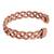 copper inter cross locking design free size health benificial bangle men women