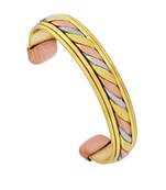 Mix multi-metal copper bracelet free size kada for good health and reliving