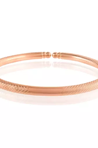 Pure copper free size solid bangle kada health benifical thick bracelet men women
