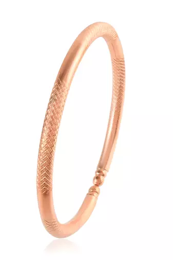 Pure copper free size solid bangle kada health benifical thick bracelet men women