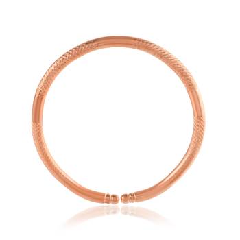 Pure copper free size solid bangle kada health benifical thick bracelet men women 3