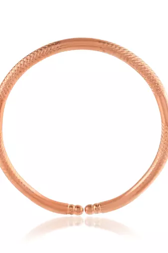 Pure copper free size solid bangle kada health benifical thick bracelet men women
