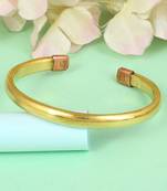 pure brass free size adjustable bangle bracelet cuff kada for men and women