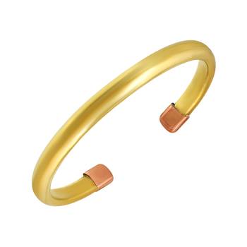 pure brass free size adjustable bangle bracelet cuff kada for men and women 2