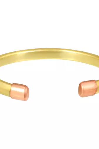 pure brass free size adjustable bangle bracelet cuff kada for men and women