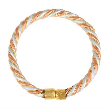 mix metal asht-dhatu free size adjustable bangle kada for men women 3
