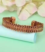 pure copper free size adjustable health benificial cuff kada men women