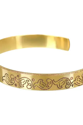 pure brass om namah shivay kada hindu temple jewellery men women