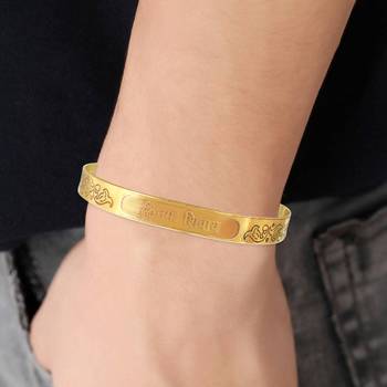 pure brass om namah shivay kada hindu temple jewellery men women 4