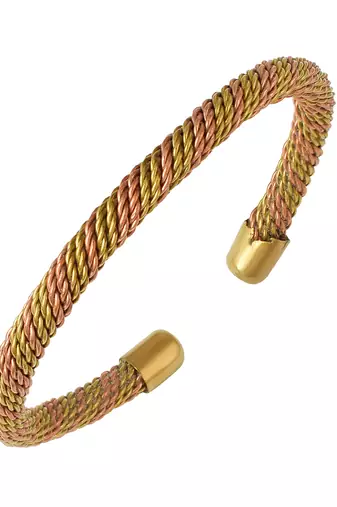 mix 8 metal ashtdhatu health benificial bangle bracelet free size adjustable kada