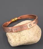 copper plated alloy 786 islamic mulsim spiritual free size bangle bracelet kada