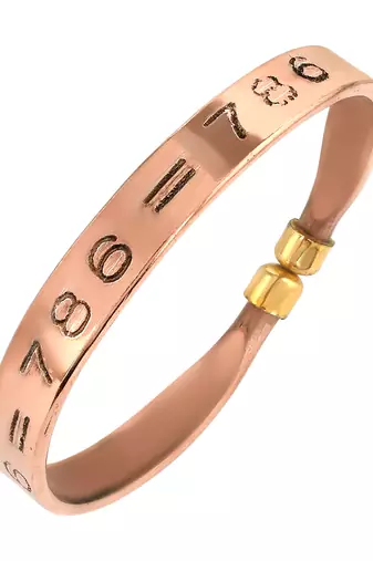 copper plated alloy 786 islamic mulsim spiritual free size bangle bracelet kada