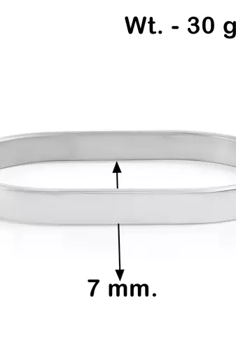 pure stainless steel openable free size bracelet kada for men and women