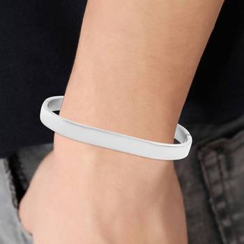 pure stainless steel openable free size bracelet kada for men and women 5