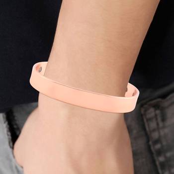 pure copper magnetic ends flat patta free size adjustable health benificial cuff kada 5