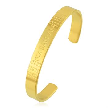 pure brass om sai ram shirdi saibaba kada free size hindu men women 2