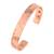 Pure copper magnetic ends pimpled texture free size adjustable health benificial cuff kada