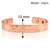Pure copper magnetic ends pimpled texture free size adjustable health benificial cuff kada
