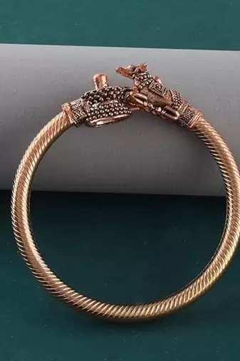 Pure copper hindu spiritual shiva symbols nandi and shivling design
