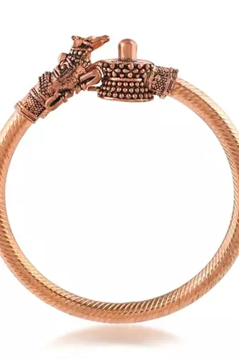 Pure copper hindu spiritual shiva symbols nandi and shivling design