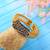 brass goldplated shri krishna adjustable kada cuff bracelet hindu