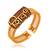 brass goldplated shiv adjustable kada cuff bracelet hindu spiritual jewellery