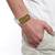 brass anti tarnish silver plated trishul damru shiva adjustable kada cuff bracelet