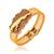 brass goldplated running jaguar tiger adjustable kada cuff bracelet trending