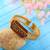 brass goldplated mahakal shiv adjustable kada cuff bracelet