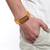 brass goldplated mahakal shiv adjustable kada cuff bracelet