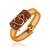 Brass antique gold om adjustable kada cuff bracelet