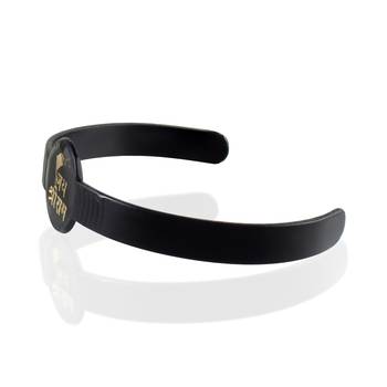 Brass black rhodium jai shri ram kada cuff bracelet hindu temple 3