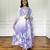 Elegant Digital Print Work Designer Anarkali Three Piece Set