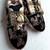 Black solid synthetic sneakers