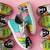 Multi solid synthetic sneakers