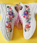 Multi solid synthetic sneakers