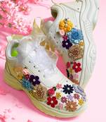 Multi solid synthetic sneakers