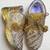 Golden solid synthetic sneakers
