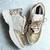 Golden solid synthetic sneakers