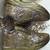 Golden solid synthetic sneakers