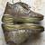 Golden solid synthetic sneakers