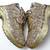 Golden solid synthetic sneakers