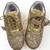 Golden solid synthetic sneakers