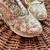 Golden solid synthetic sneakers