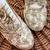 Golden solid synthetic sneakers